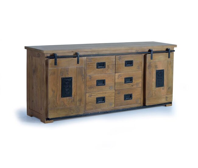 Aparador - vajillero marrón 80x45x190 cm - giner y colomer