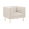Poltrona MOEN Tecido Creme