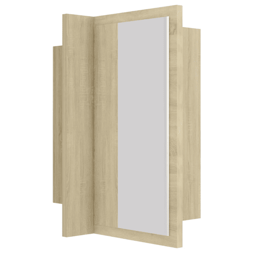 vidaXL Armário espelhado casa de banho LED acrílico carvalho sonoma vidaXL Armário espelhado casa de banho LED acrílico carvalho sonoma