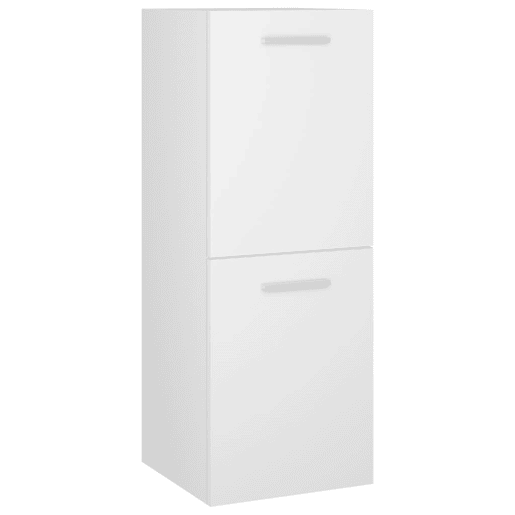 vidaXL Armário de casa de banho 30x30x80cm derivados de madeira branco vidaXL Armário de casa de banho 30x30x80cm derivados de madeira branco