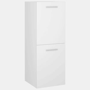vidaXL Armário de casa de banho 30x30x80cm derivados de madeira branco