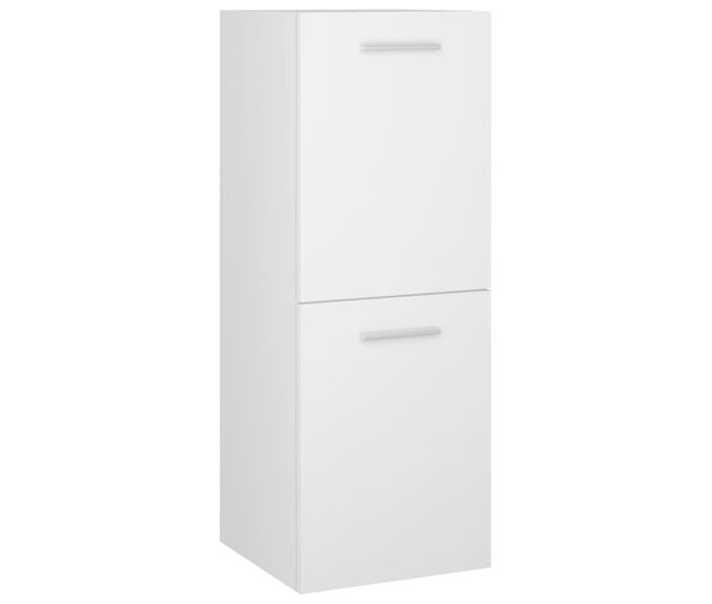Vidaxl armario de baño madera contrachapada blanco 30x30x80 cm