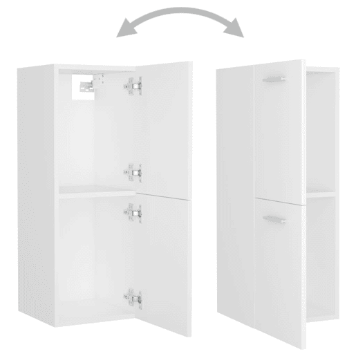 vidaXL Armário de casa de banho 30x30x80cm derivados de madeira branco vidaXL Armário de casa de banho 30x30x80cm derivados de madeira branco