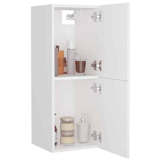 vidaXL Armário de casa de banho 30x30x80cm derivados de madeira branco vidaXL Armário de casa de banho 30x30x80cm derivados de madeira branco