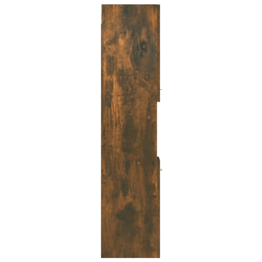 vidaXL Armário de casa de banho 30x30x130 cm madeira carvalho fumado vidaXL Armário de casa de banho 30x30x130 cm madeira carvalho fumado