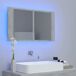 Armario espejo baño luz LED acrílico 80 Armario espejo baño luz LED acrílico 80 Gris Claro