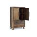 Aparador 2 puertas y 2 cajones de madera recuperada Aparador 2 puertas y 2 cajones de madera recuperada Marrón