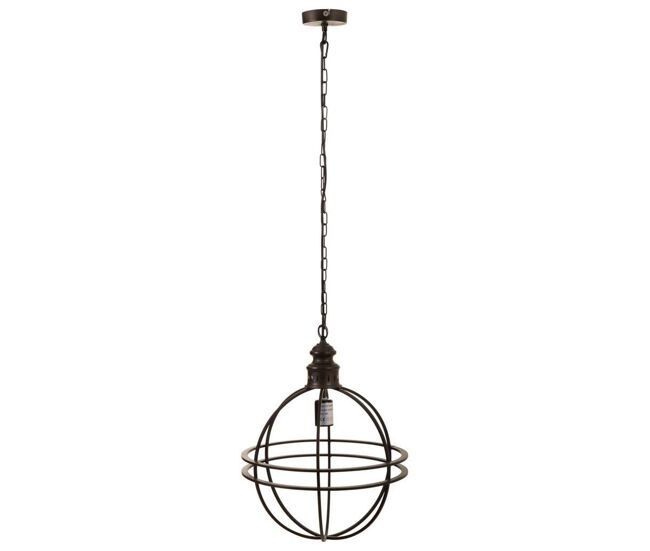 Lámpara de techo de metal dorado 38.5x38.5x49.5