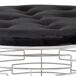 Banqueta redonda de terciopelo Banqueta redonda de terciopelo Negro/ Gris