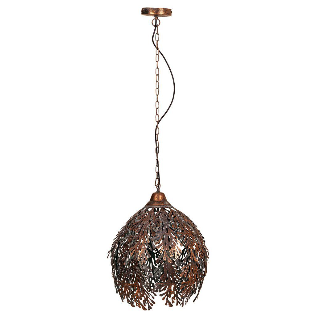 Lámpara de techo de metal dorada 41x41x54/115
