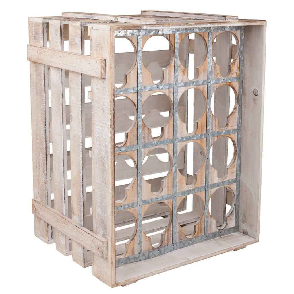 Cajón botellero de madera