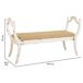 Banqueta de madera tapizada 139x45 Banqueta de madera tapizada 139x45 Blanco