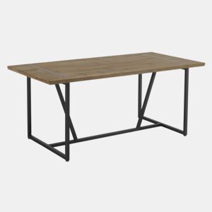 Mesa Metálica Com Envelope De Madeira