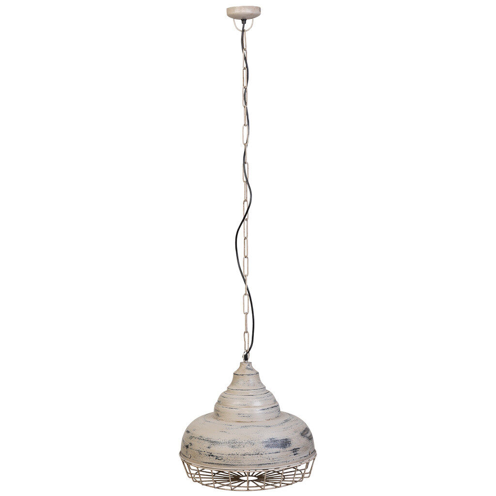 Lampara de techo de metal gris 44x44x43h cn