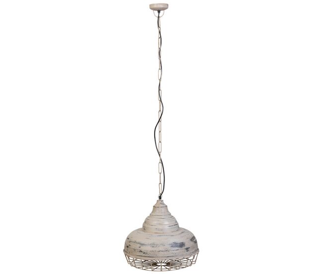 Lampara de techo de metal gris 44x44x43h cn