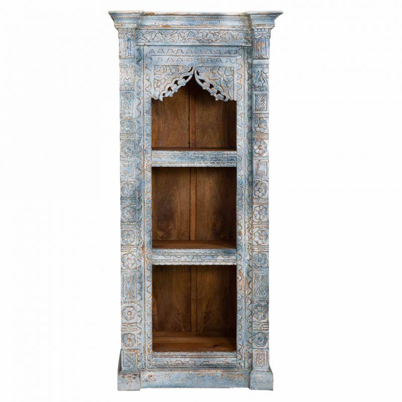 Estanteria de madera acabado artesanal