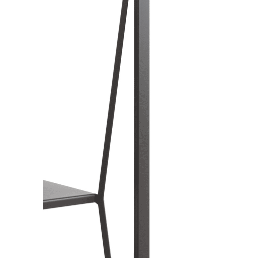 Consola De Metal Preto Com Envelope De Cristal