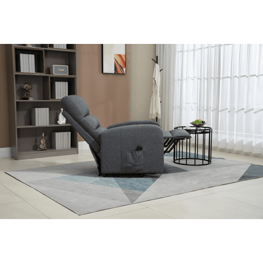 Cadeira de relaxamento elétrica confortável, RECLINER ELEVÁVEL, levanta pessoas, tecido 100% poliéster Cadeira de relaxamento elétrica confortável, RECLINER ELEVÁVEL, levanta pessoas, tecido 100% poliéster