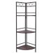 Estantería rinconera de madera y metal Estantería rinconera de madera y metal Negro