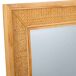 Espejo de pared de madera y rejilla Espejo de pared de madera y rejilla Marrón