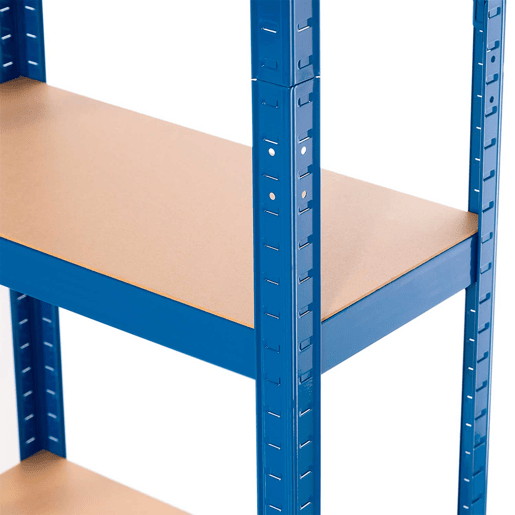 Estante Metálica Azul com 4 Prateleiras Ajustáveis u200Bu200B148x60x30cm 240Kg 7house