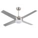 Ventilador de Techo con Luz 4 Aspas Thinia Home Ventilador de Techo con Luz 4 Aspas Thinia Home Plateado