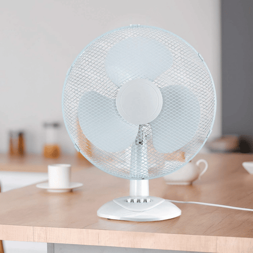 Ventilador de Mesa Ø40cm 40W 3 Acelera Conforto Branco Thinia Home