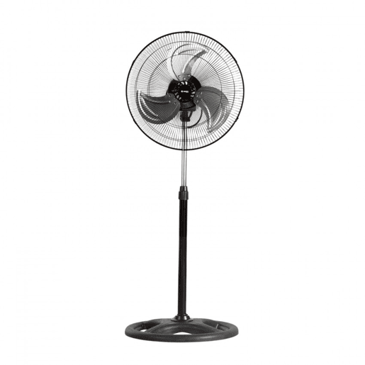 Ventilador de Pé Ø45cm 75W 3 Velocidades Industrial Preto Thinia Home