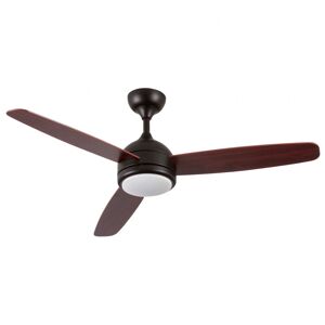 Ventilador de Teto com Luz 3 Lâminas 56 W 6 Velocidades Vermont Madeira Escura Thinia Home