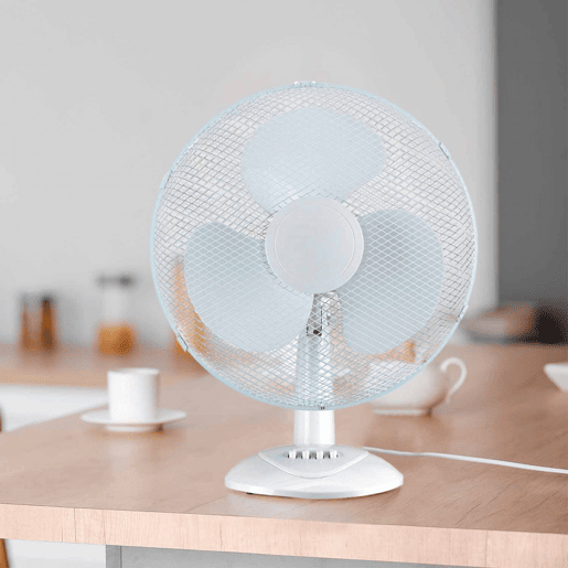 Ventilador de Mesa Ø30cm 35W 3 Acelera Conforto Branco Thinia Home