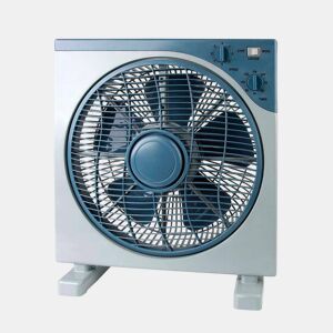 Ventilador de Mesa Ø30cm 50W 3 Velocidades CinzaAzul Caixa Thinia Home