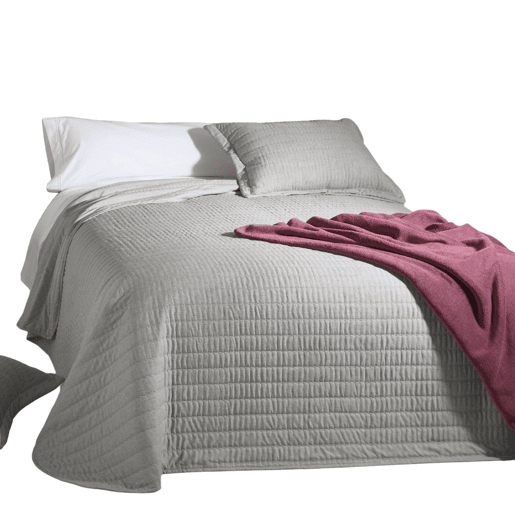 Colcha e capas de almofada reversíveis Bouti Selen Cinza cama 150 cm Donegal Collections