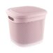 Cesta Mediana Cuadrada con Tapa 7house Cesta Mediana Cuadrada con Tapa 7house Rosa