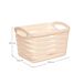 Kit 3 Cestas Medianas Rectangulares 7house Kit 3 Cestas Medianas Rectangulares 7house Beige