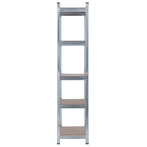 Pack 2 Prateleiras Modulares Galvanizadas com 5 Prateleiras Ajustáveis u200Bu200B180x90x40cm 875Kg 7house