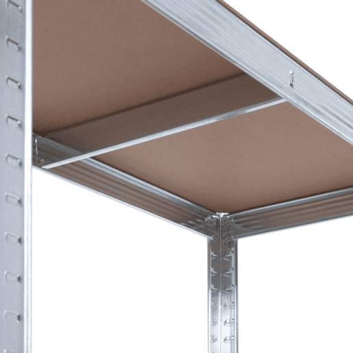 Pack 2 Prateleiras Modulares Galvanizadas com 5 Prateleiras Ajustáveis u200Bu200B180x90x40cm 875Kg 7house