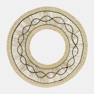 Espelho de parede redondo Bask de algas naturais Ø55cm Thinia Home