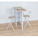 Conjunto Mesa de Cocina Bar con 4 estantes + 2 Taburetes Plegables Conjunto Mesa de Cocina Bar con 4 estantes + 2 Taburetes Plegables Topo