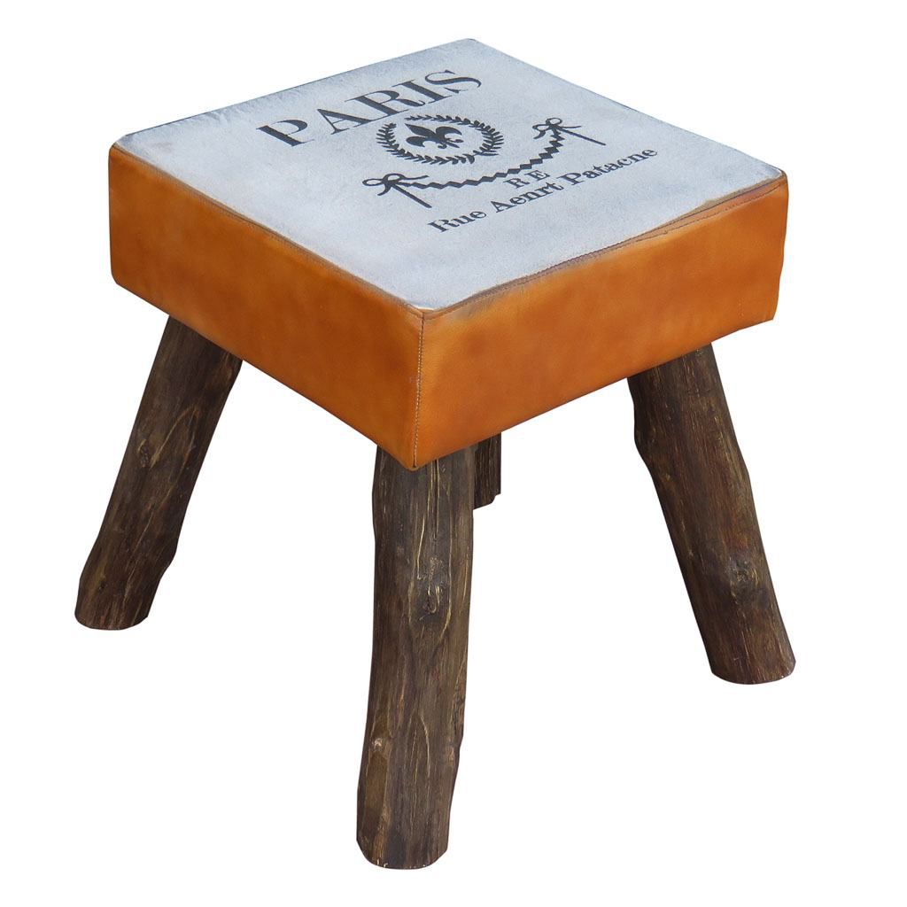 Taburete tapizado