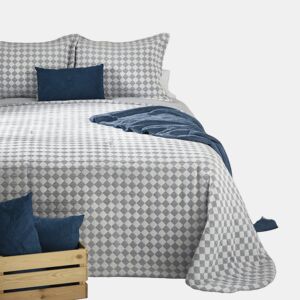 Colcha e capa de almofada Bouti Jacquard Idal Azul cama 90 cm Donegal Collections