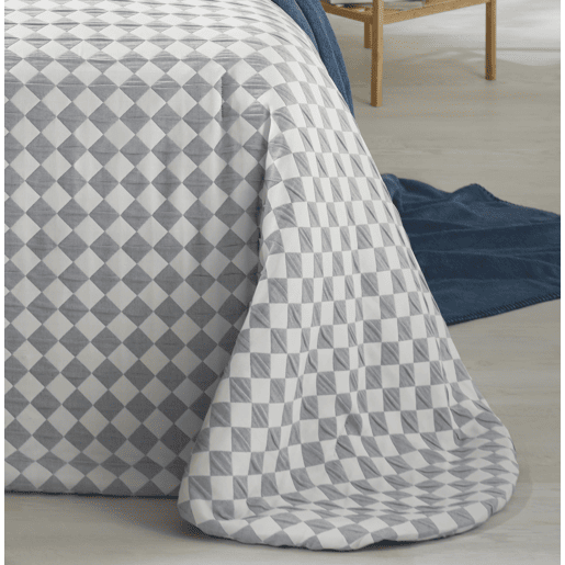 Colcha e capa de almofada Bouti Jacquard Idal Azul cama 90 cm Donegal Collections
