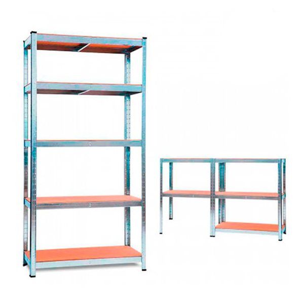 Estantería Modular Galvanizada con 5 Baldas Ajustables 7house