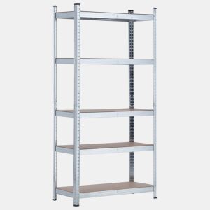 Estante Modular Galvanizada com 5 Prateleiras Ajustáveis u200Bu200B180x90x40cm 875Kg 7house