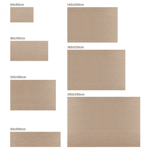 Tapete de vinil Deblon, tapete de PVC antiderrapante, interior e exterior Castanho 120 x 180 cm