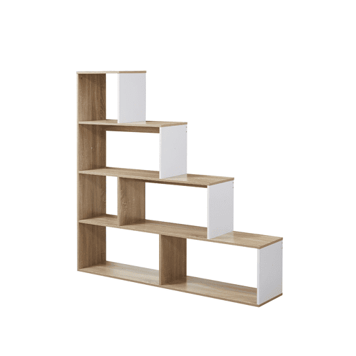 Estante Stairs (Carvalho Claro, Branco)