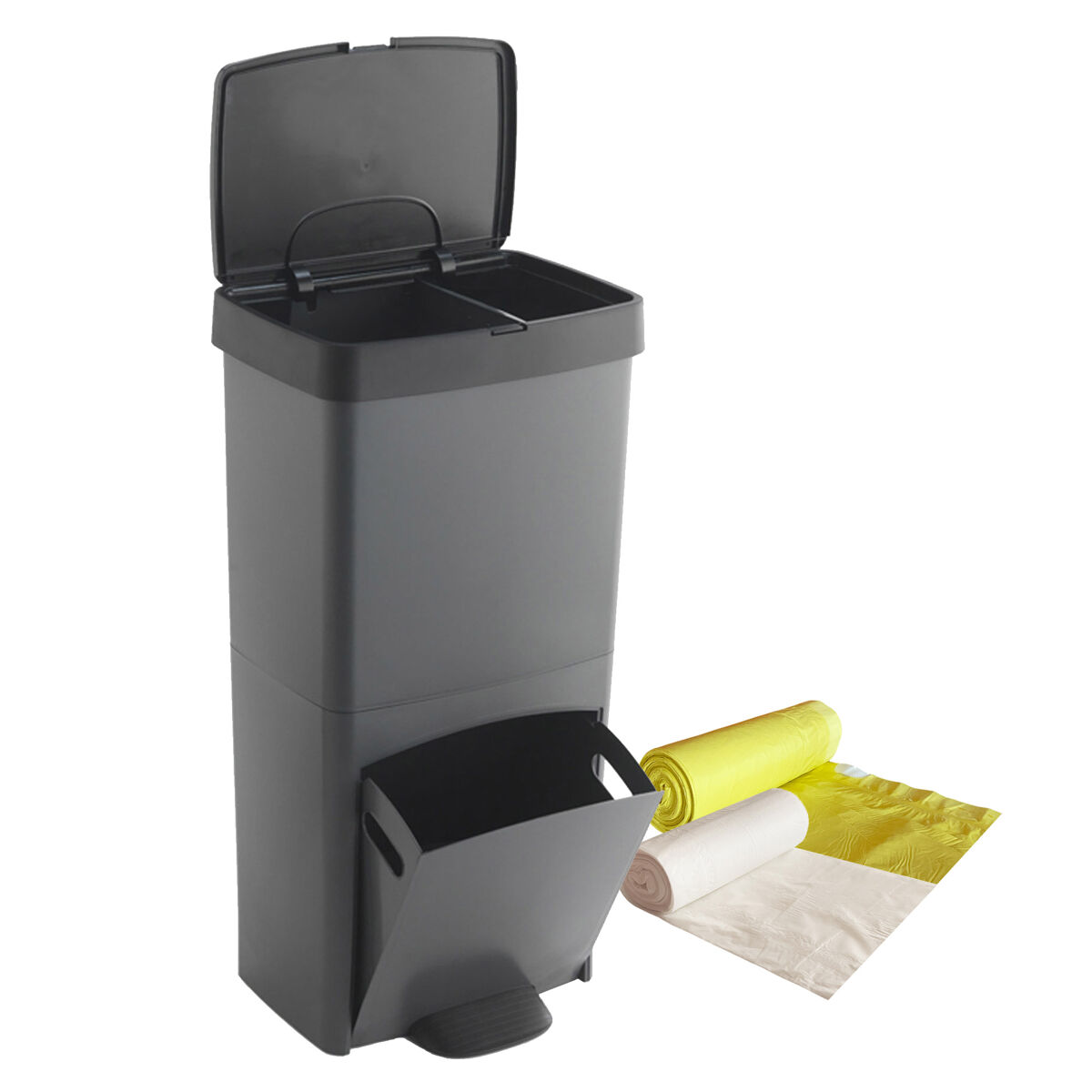 Papelera y bolsas de basura