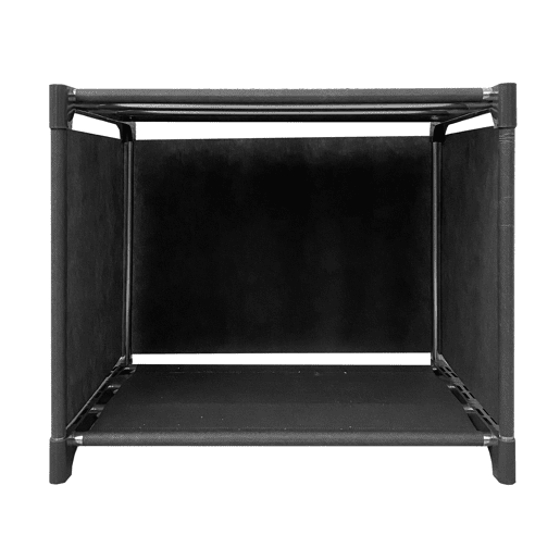 Prateleira de Organização 2 Pisos PVC e Tecido Nyana Home 31x41x29 cm