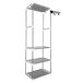 Armario Vestidor Static Nyana Home 3 baldas, 1 barra superior 55 Armario Vestidor Static Nyana Home 3 baldas, 1 barra superior 55 Blanco