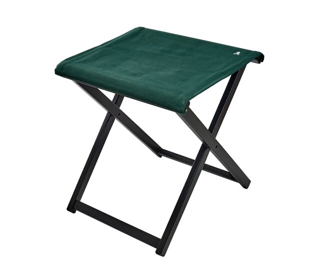 Taburete director plegable estructura en color wengué fabricada en madera de haya de primera calidad lona color verde oscuro scalpers