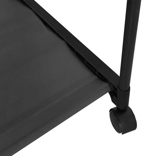 Cabide Burro Majestic Nyana Home 160x55x42cm 2 prateleiras, 1 barra superior Preto